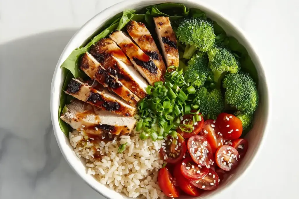 Bowl De Arroz Integral Com Frango Para o Dia a Dia