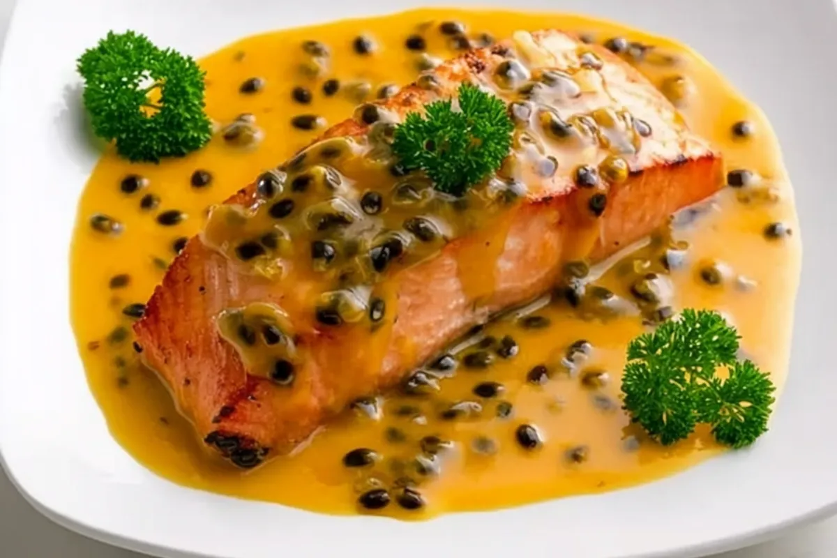 Salmão Ao Molho De Maracujá