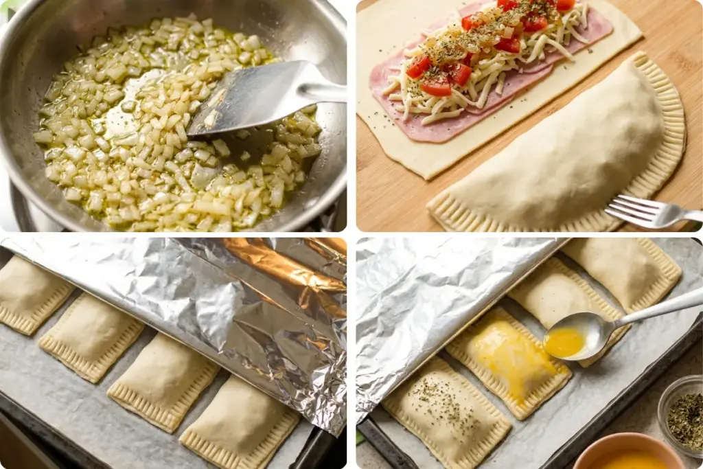 Como fazer o pastel assado de pizza passo a passo
