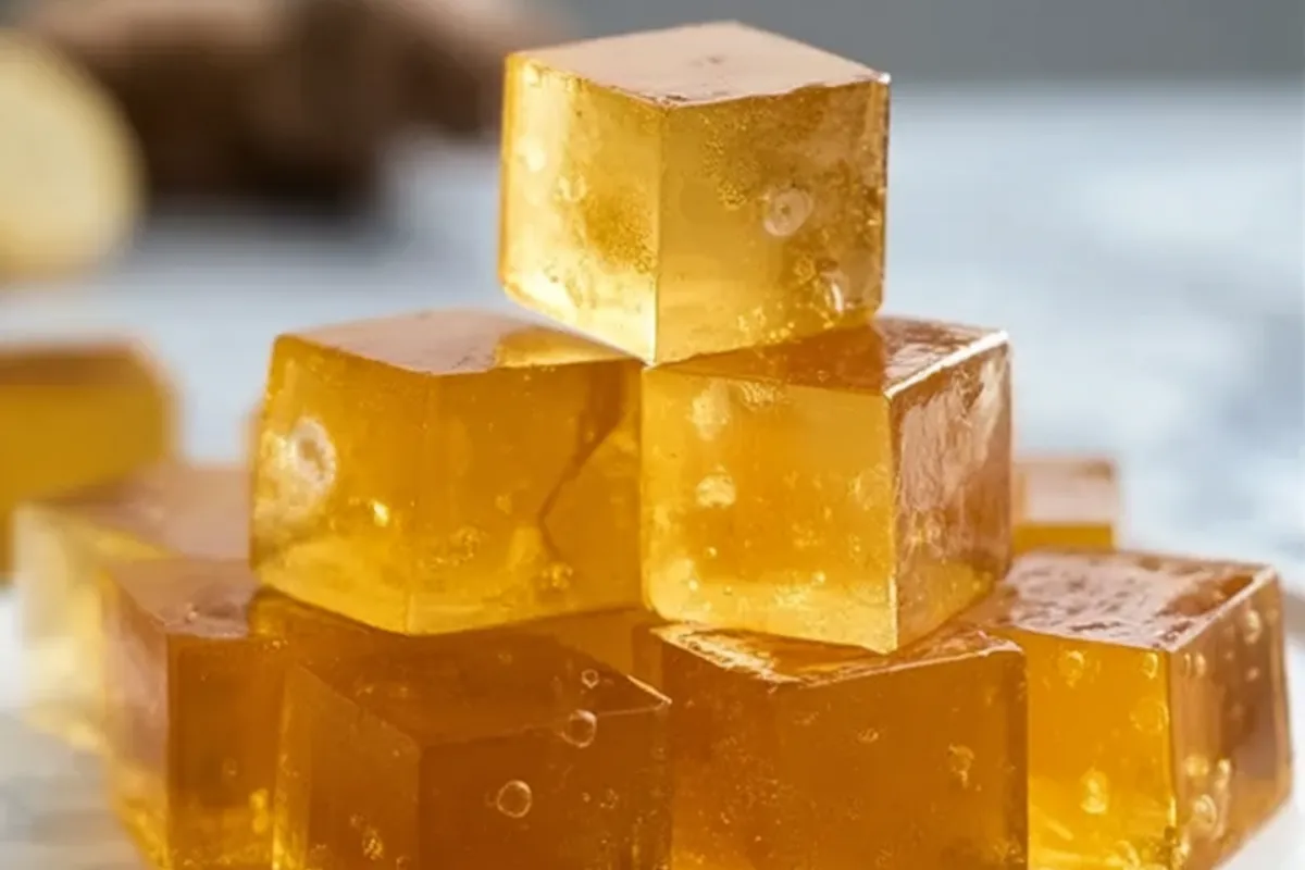 Receita De Gelatina Com Chá Verde, Cúrcuma E Gengibre