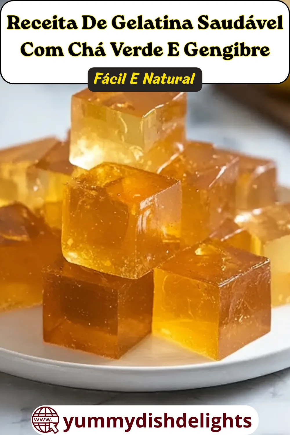 Receita De Gelatina Saudável Com Chá Verde E Gengibre Fácil E Natural
