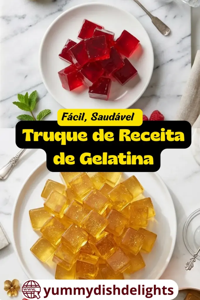 Truque de Receita de Gelatina Fácil, Saudável e Pronto em 10 Minutos