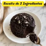 Bolo de Caneca de Oreo FácilReceita de 3 Ingredientes Incrível