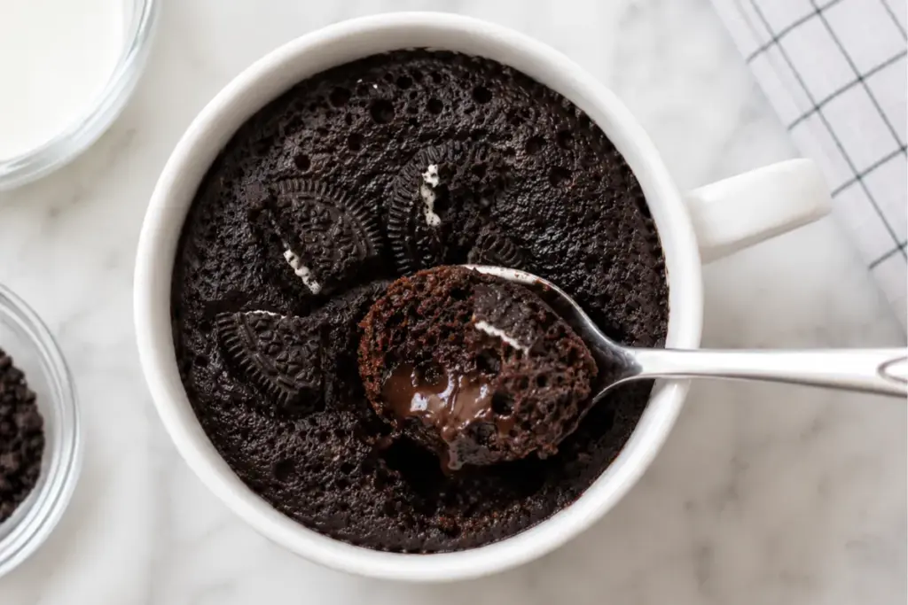 Bolo de Caneca de Oreo Saudável e Fácil
