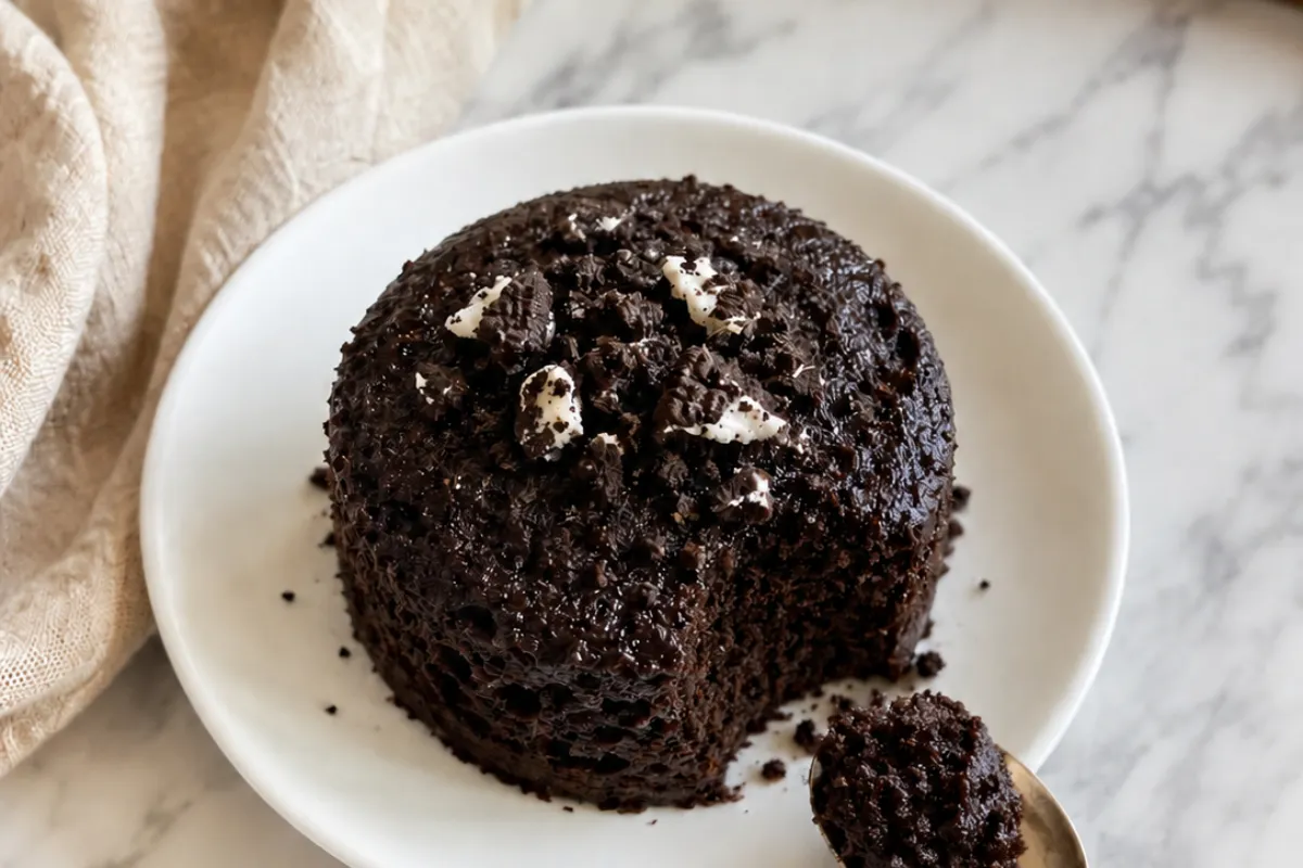 Bolo de Oreo com 3 Ingredientes Microondas