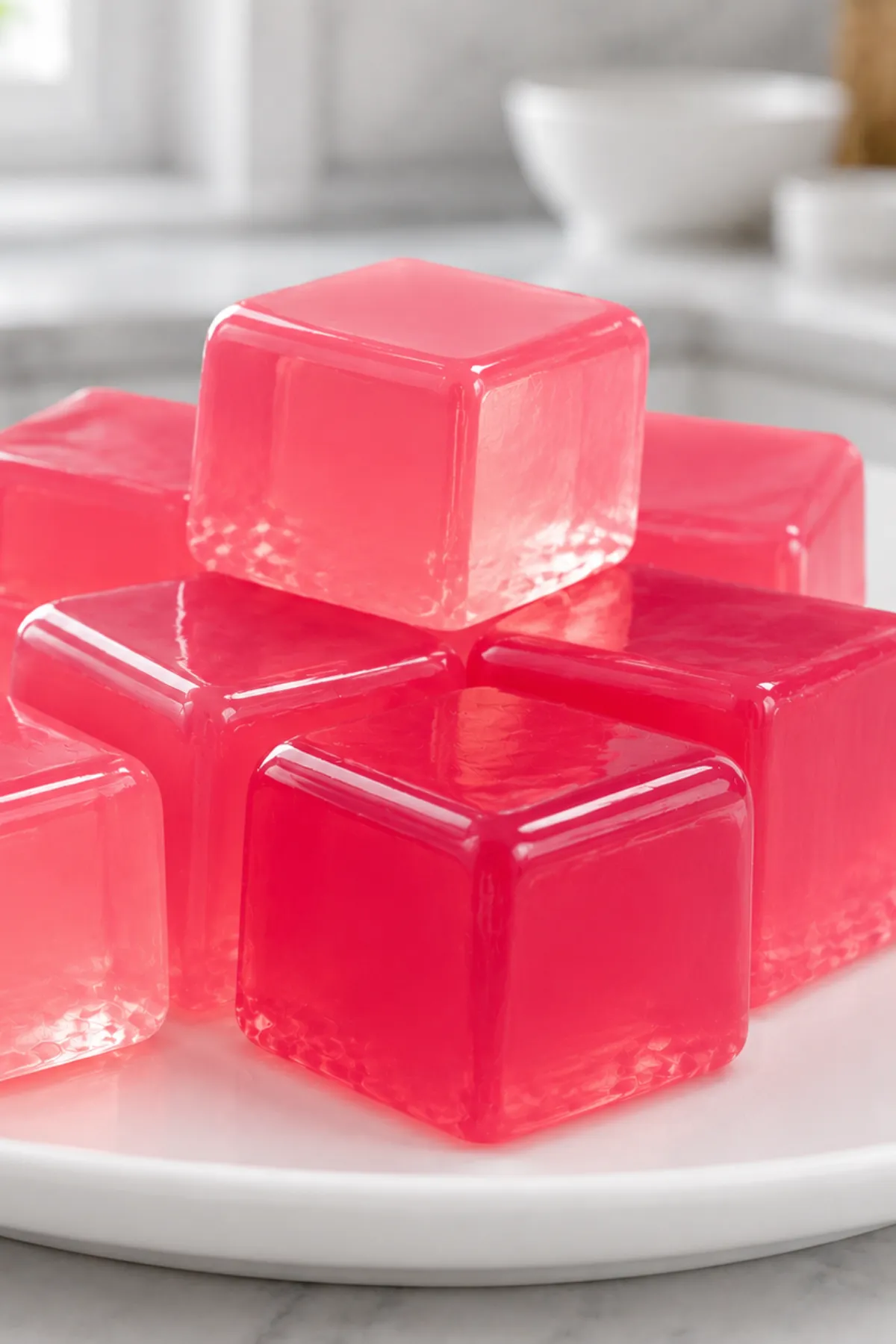 Gelatina Rosa Para Perda de Peso Sem Açúcar