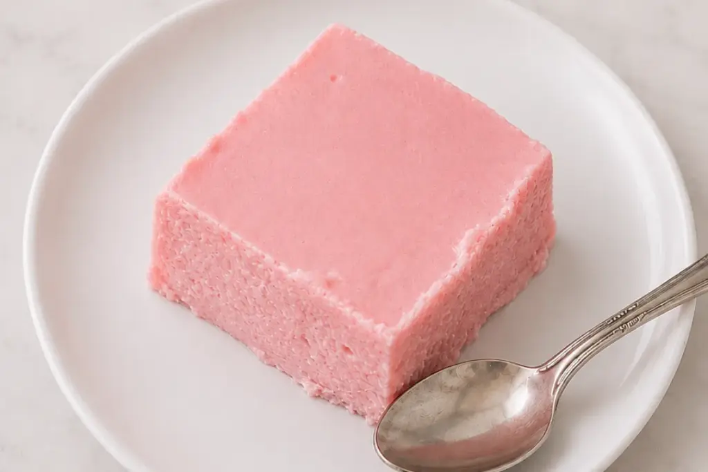 Gelatina de Morango com Creme de Leite Fácil