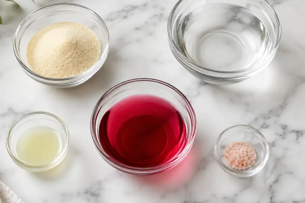 Os ingredientes que fazem essa gelatina rosa ser diferente
