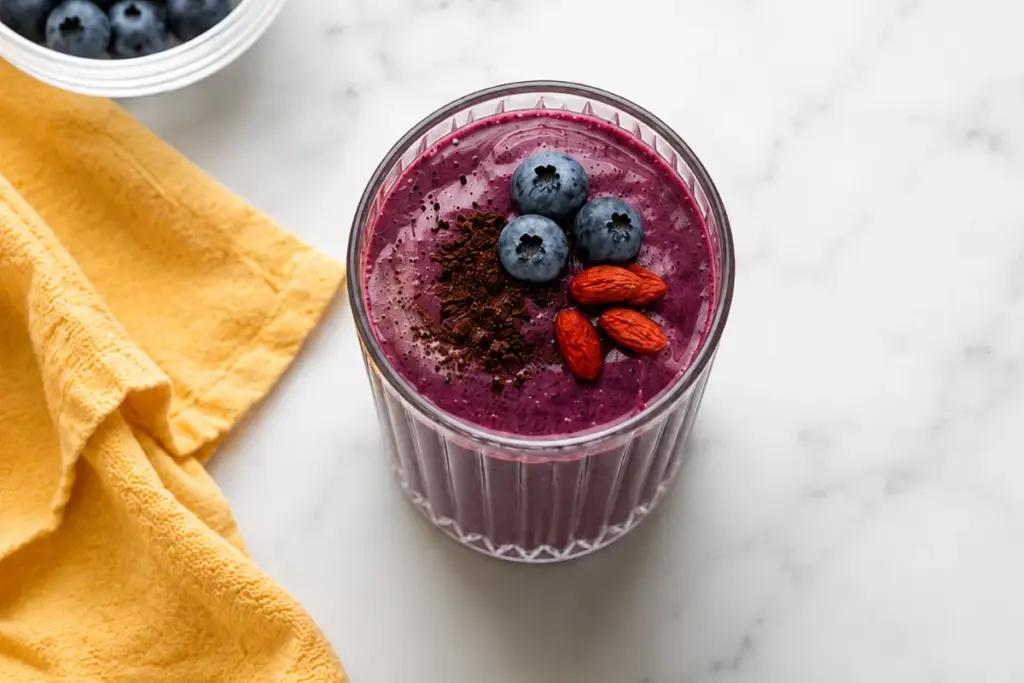 Truque brasileiro de açaí, guaraná e mel